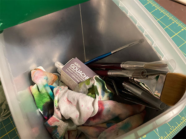 The inside of the first box