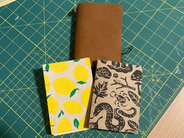 Camel passport-sized notebook with its inserts