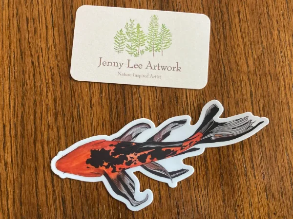 Koi sticker from Jenny Lee