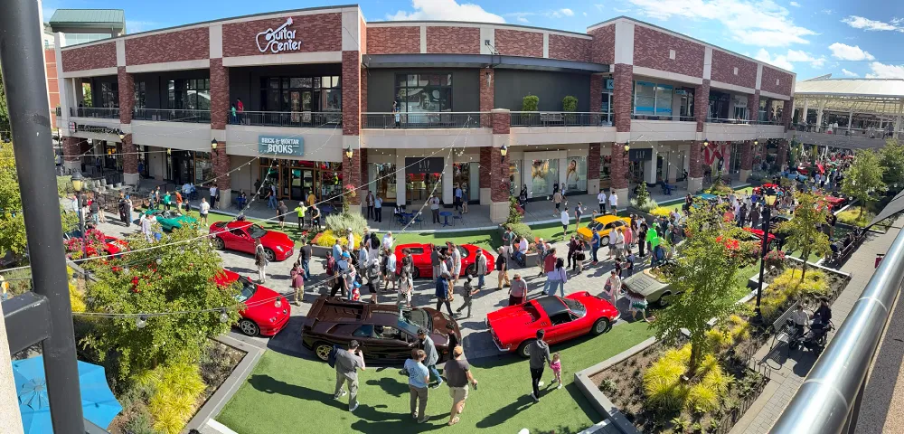 Panorama of (one portion of) the Redmond car show