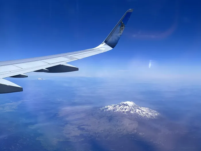 Volcano from the plane window!