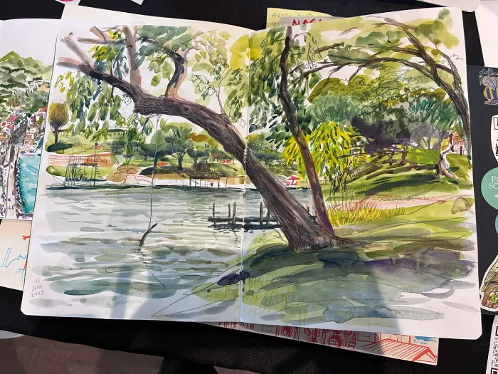 Painting by Judith Dollar